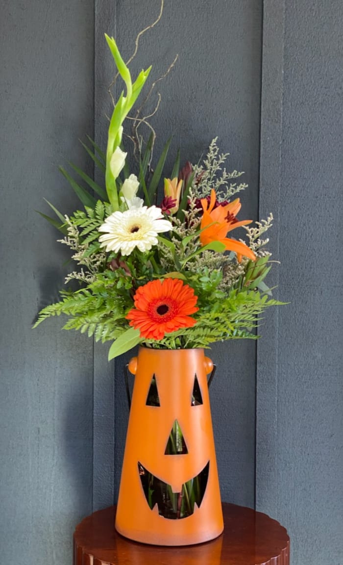 Pumpkin Lantern - Fall Arrangement