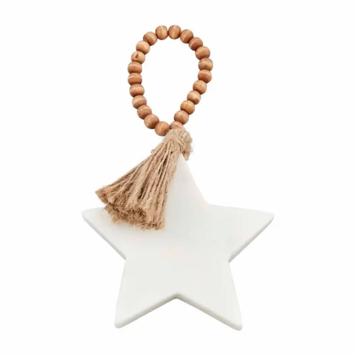 Star Gold Marble Ornament 
