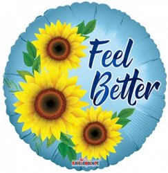 Feel Better Sunflower Balloon Item #16537-18