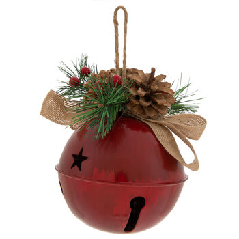 Red Jingle Bell Ornament - Small