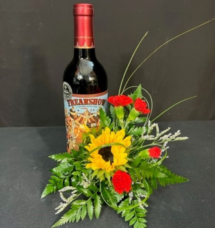 Wine with a Side of Flowers