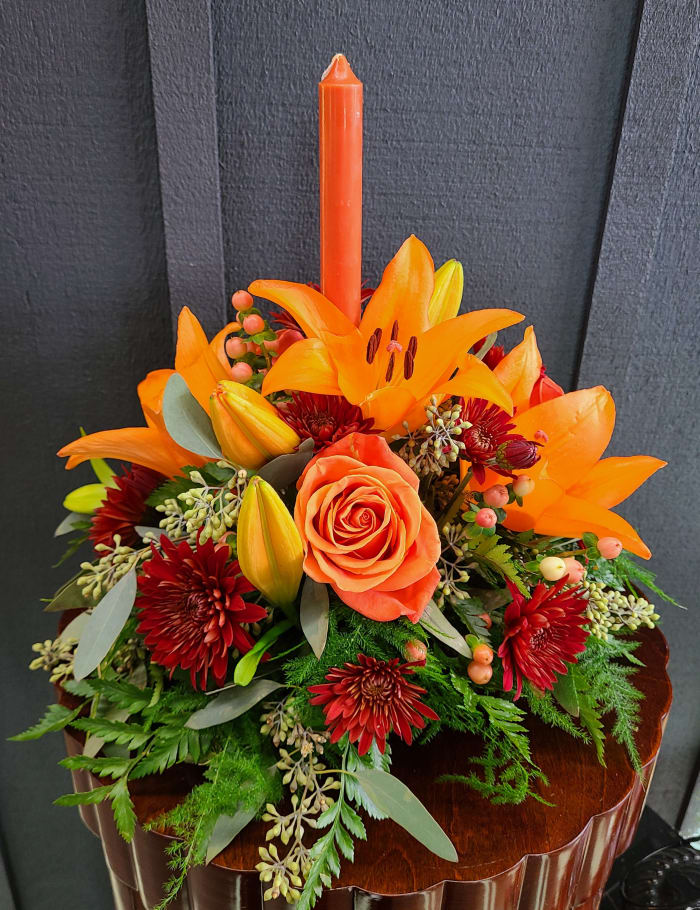 Thanksgiving Candle Centerpiece