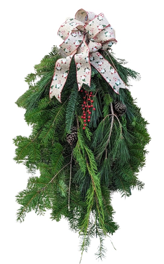 Fresh Mixed Evergreens Swag H-7097