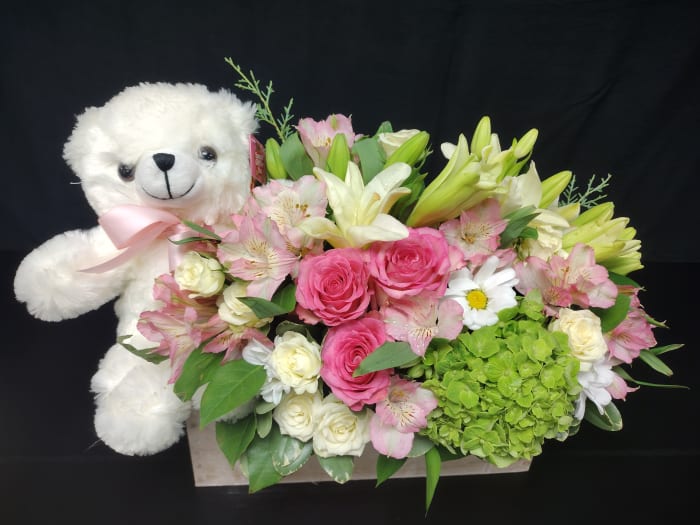 its a girl flower box