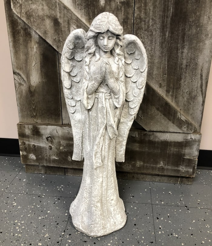 Standing Praying Stone Angel