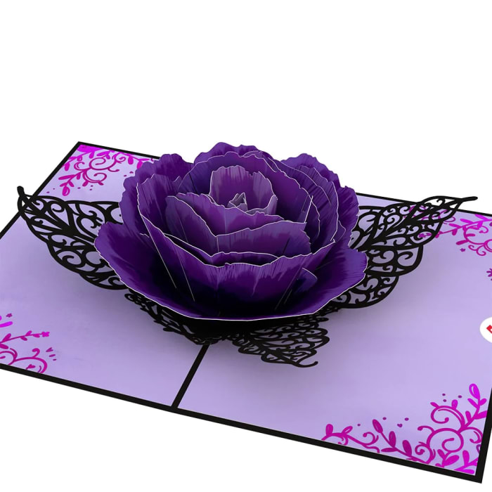LovePop Ornate Purple Rose Bloom