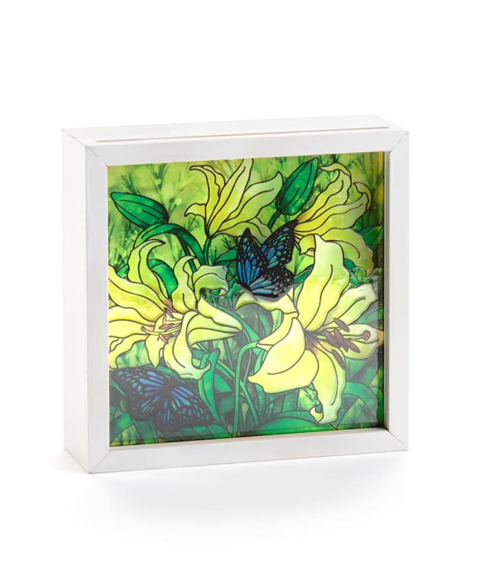 Butterfly and Lily LED Light Box