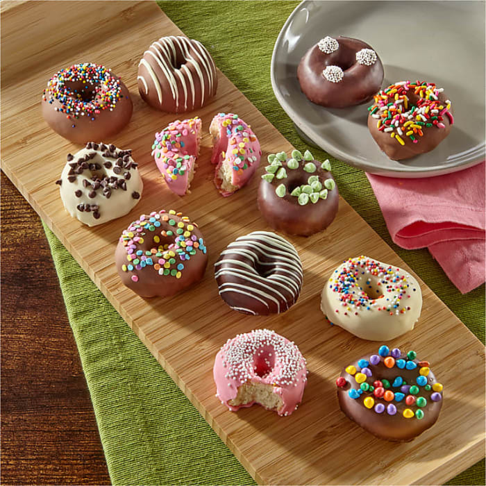 Belgian Chocolate Dipped Mini Donuts