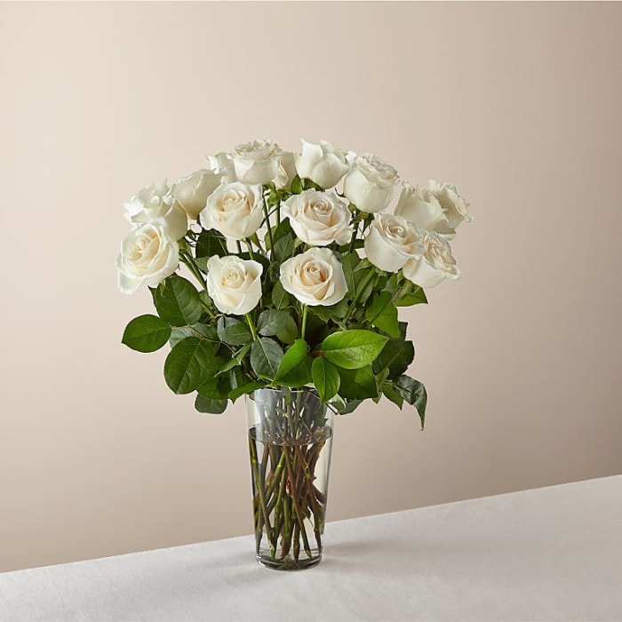 Long Stem White Rose Bouquet