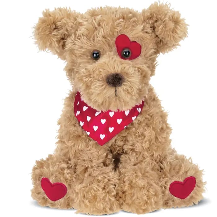 Fluffy Heart Dog Stuffed Animal