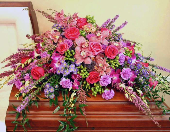 GONE TOO SOON CASKET SPRAY