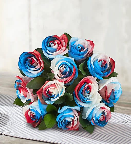 Kaleidoscope Roses, Red, White & Blue
