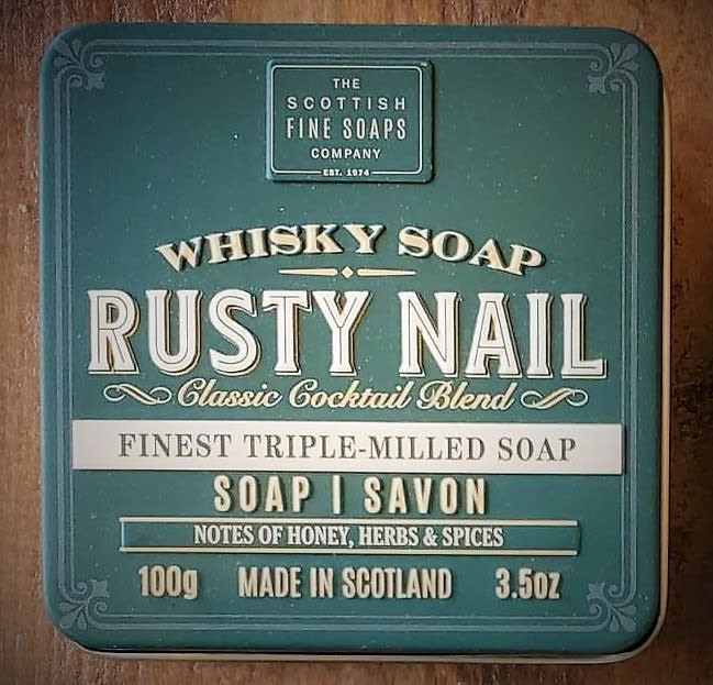 Rusty Nail Soap in Tin, Scottish Fine Soaps