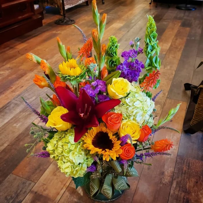 Summer Garden Cylinder Vase