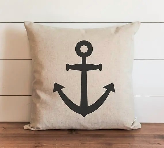 Anchor Inspirational Decor Pillow