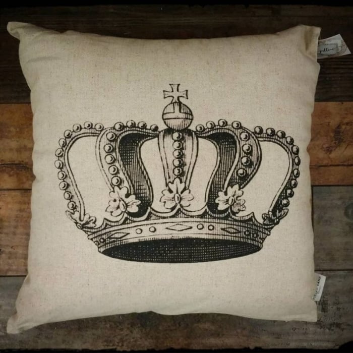 Crown Home Decor Inspirational Pillow