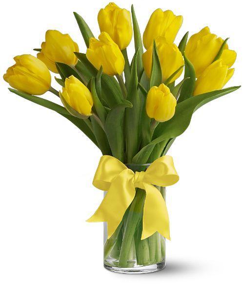 Yellow Tulip Vase