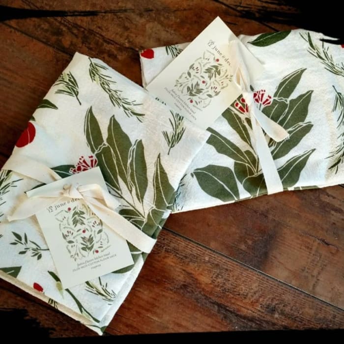 June & December Festive Flavors Kitchen Towel