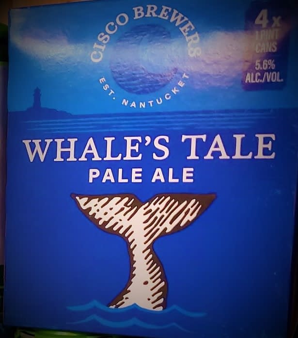 Whale's Tale Pale Ale, Cisco Brewers, Nantucket, MA Middleboro, MA