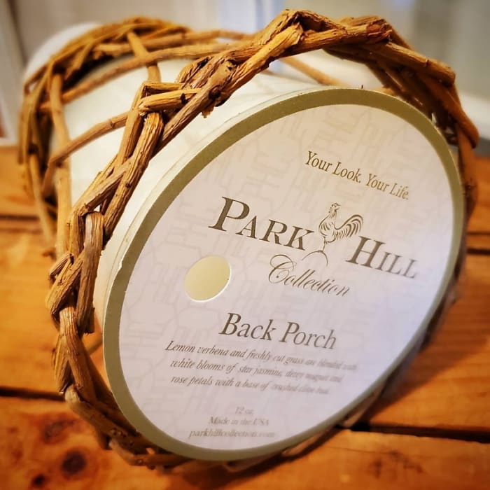 Park Hill Collection Scented Willow Candle Back Porch Scent