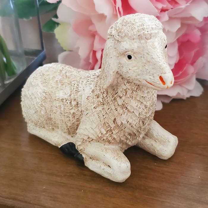 Resin Lamb Lying