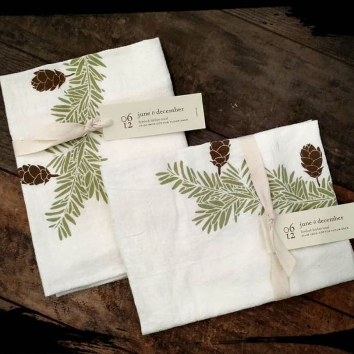 June & December Hemlock Kitchen Towel
