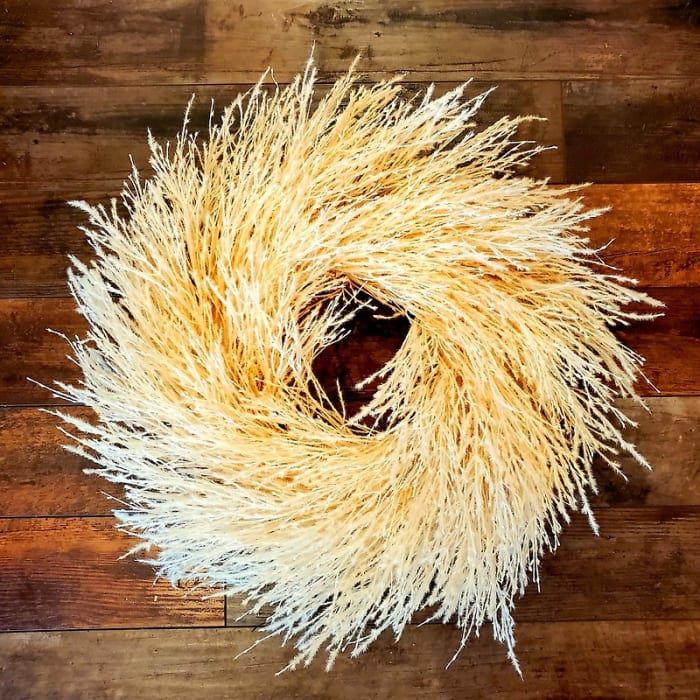 Fountain Grass Wreath IV