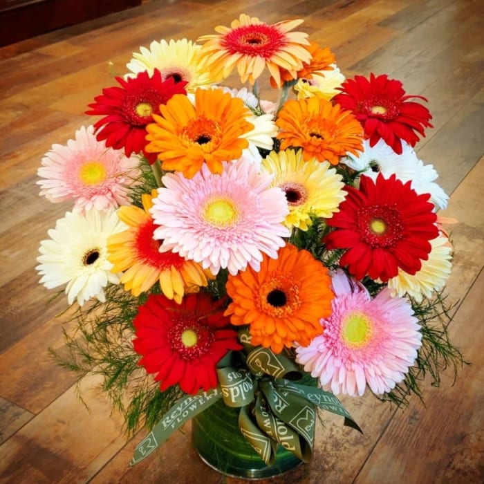 Two-Dozen Gerbera Vase