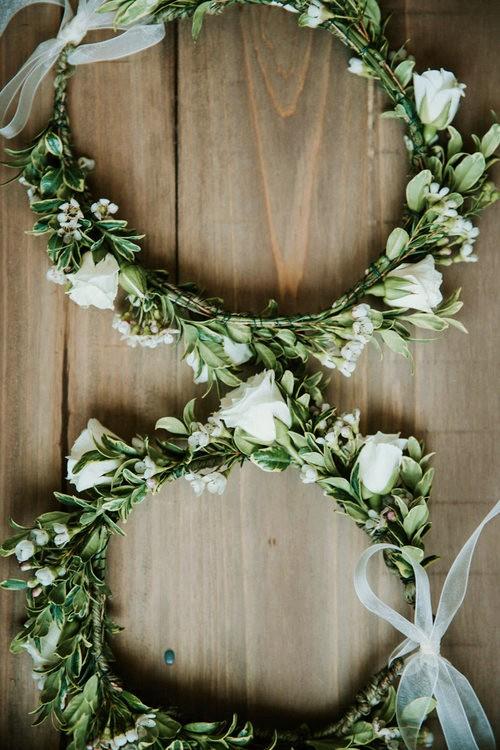 Phyto and Rose Halo (or 'crown') wreath head adornment