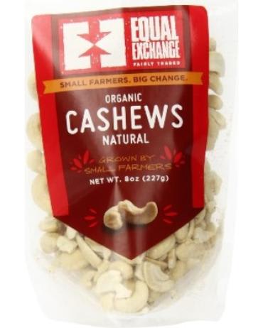 Equal Exchange Organic Natural Cashews, 8 Oz.
