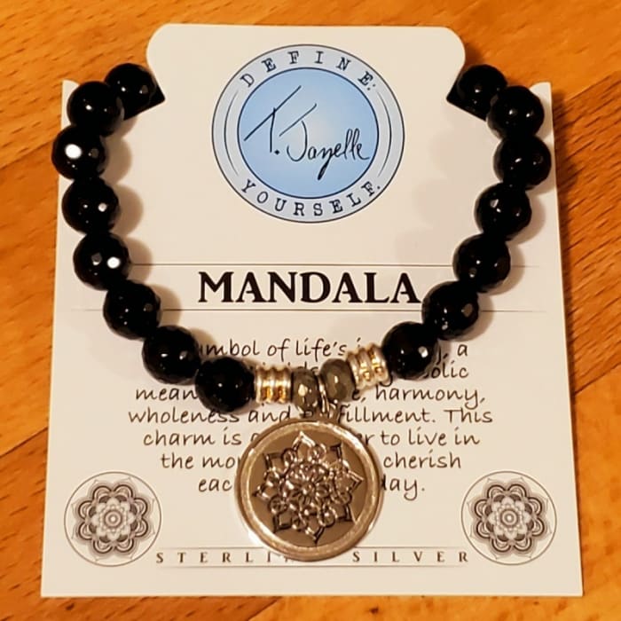 T.Jazelle Mandala Bracelet  with Onyx