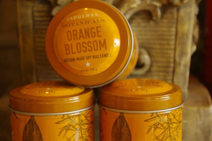 Paddywax Deco Tin Vessel - Orange Blossom