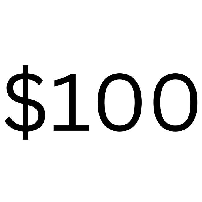 $100 Gift Card