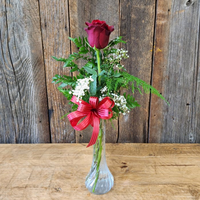 Long Stem Rose Bud Vase