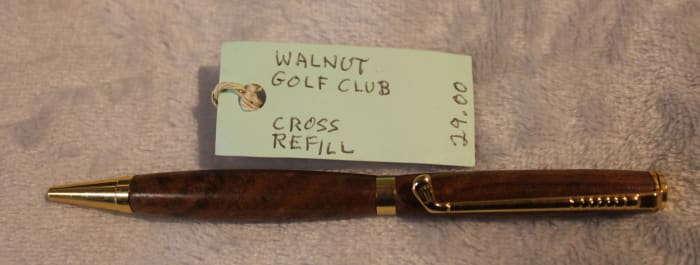 Walnut Golf Club Pen