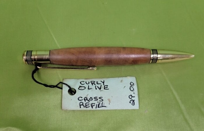 Curly Olive Wood Pen