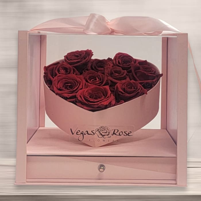 FOREVER ROSES PINK BOX