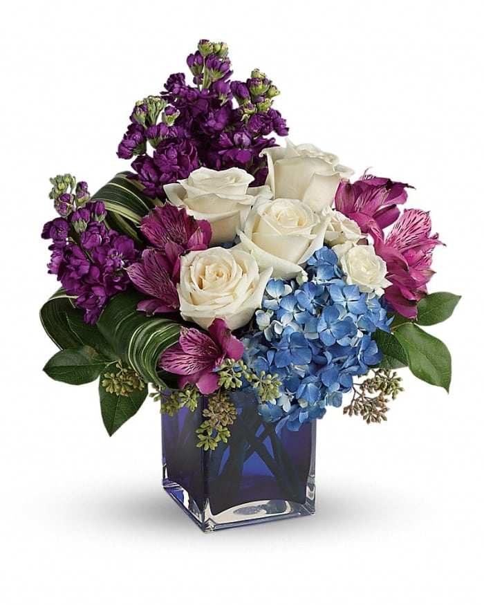 Teleflora's Portrait In Purple Bouquet