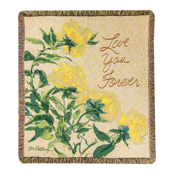 Love You Forever Tapestry Throw