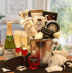 Deluxe Romantic Evening For Two Gift Basket