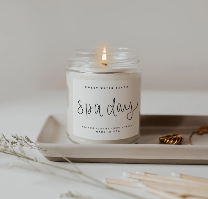 Spa Day Soy Candle - Clear Jar - 9 oz