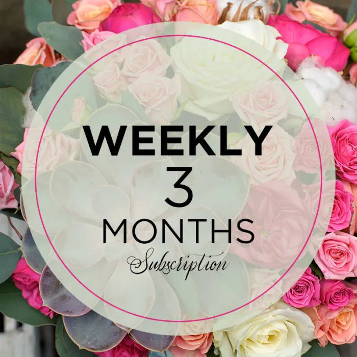 Weekly Flower Delivery - 3 Months