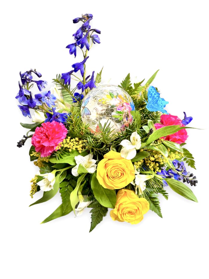 Bright Butterflies Lighted Globe