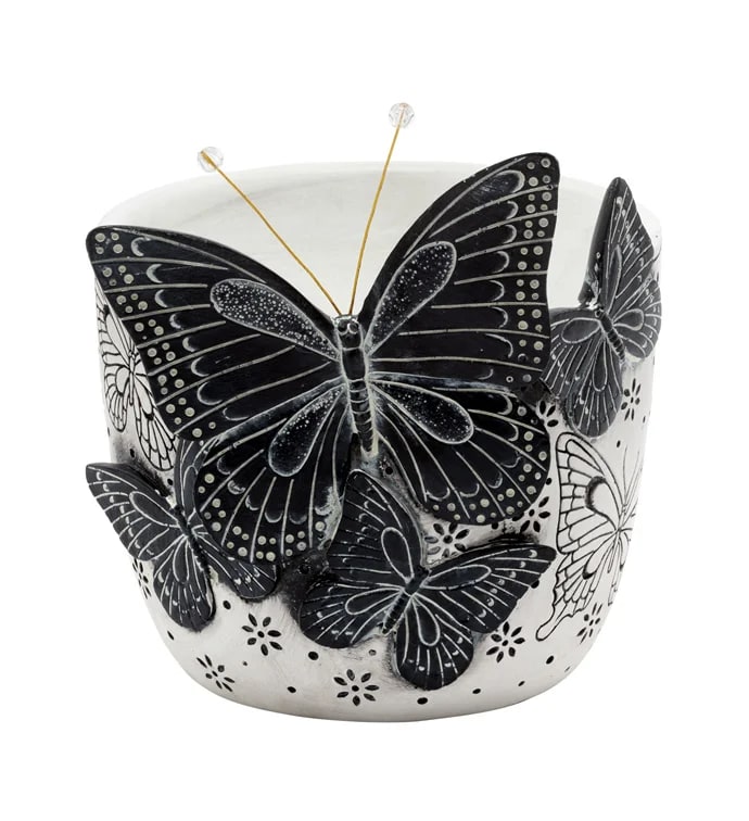 Black Butterfly Cache Pot