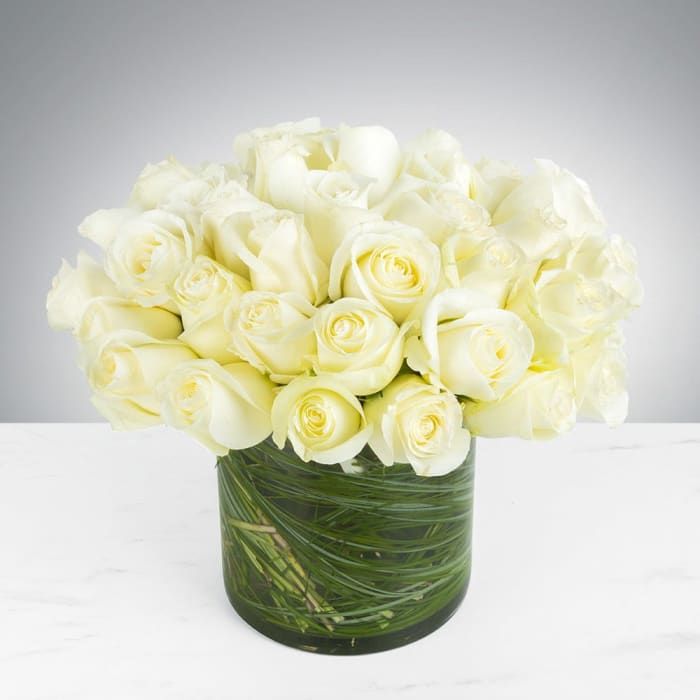 Two Dozen White Roses