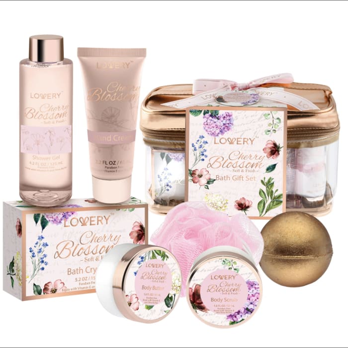 Cherry Blossom Bath Gift Set