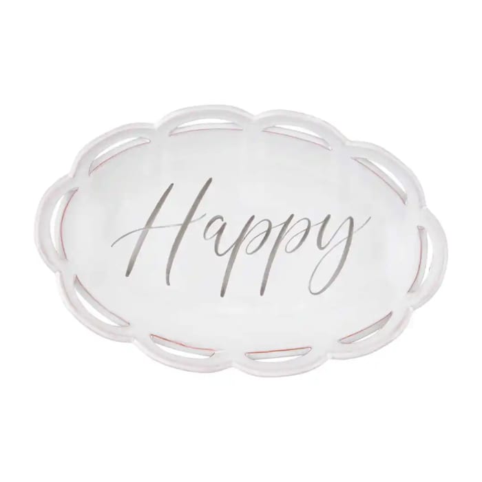 Scalloped Edge Happy Bowl