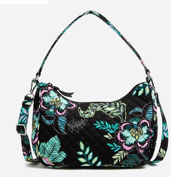 Frannie Crescent Crossbody - Island Garden