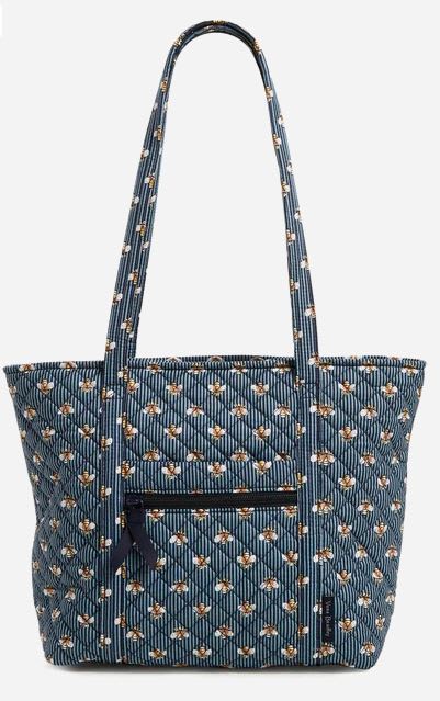 Small Vera Tote - Bees Navy