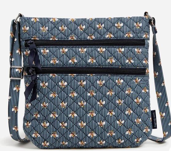 Triple Zip Hipster - Bees Navy